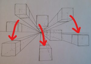 イラスト 基礎練習 立方体を描く 超初心者 不器用ド貧乏日記