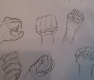 イラスト パーツ練習 手を描く 超初心者 不器用ド貧乏日記